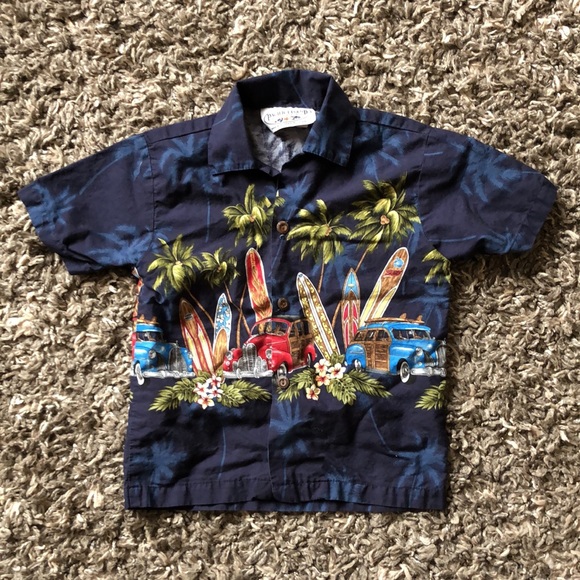 Toddler Boys Hawaiian Outfit - Picture 2 of 4